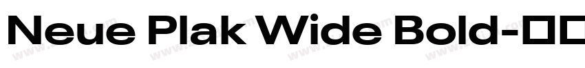 Neue Plak Wide Bold字体转换 Neue Plak Wide Bold字体转换